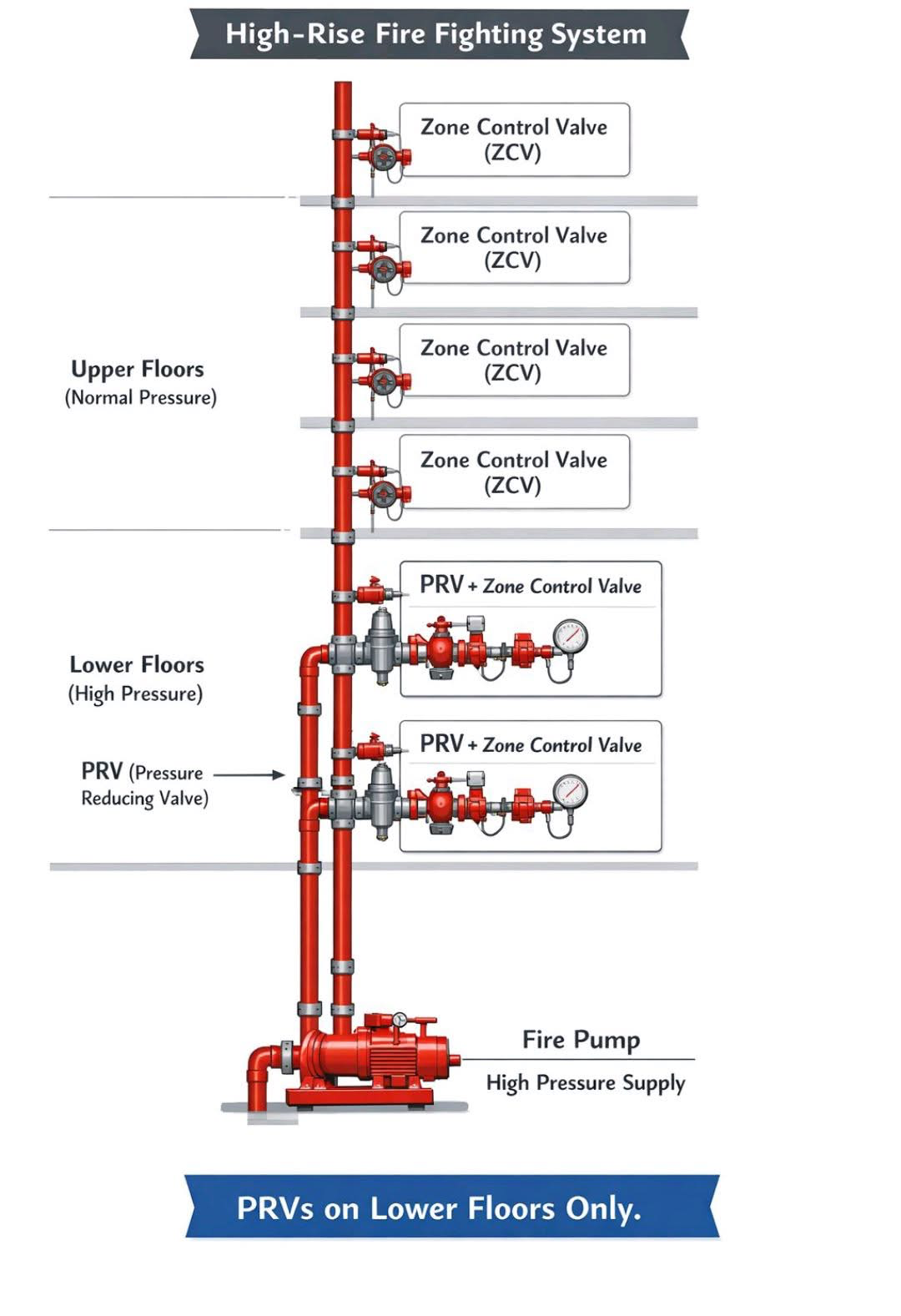 yüksek binalarda yangın basınçlama