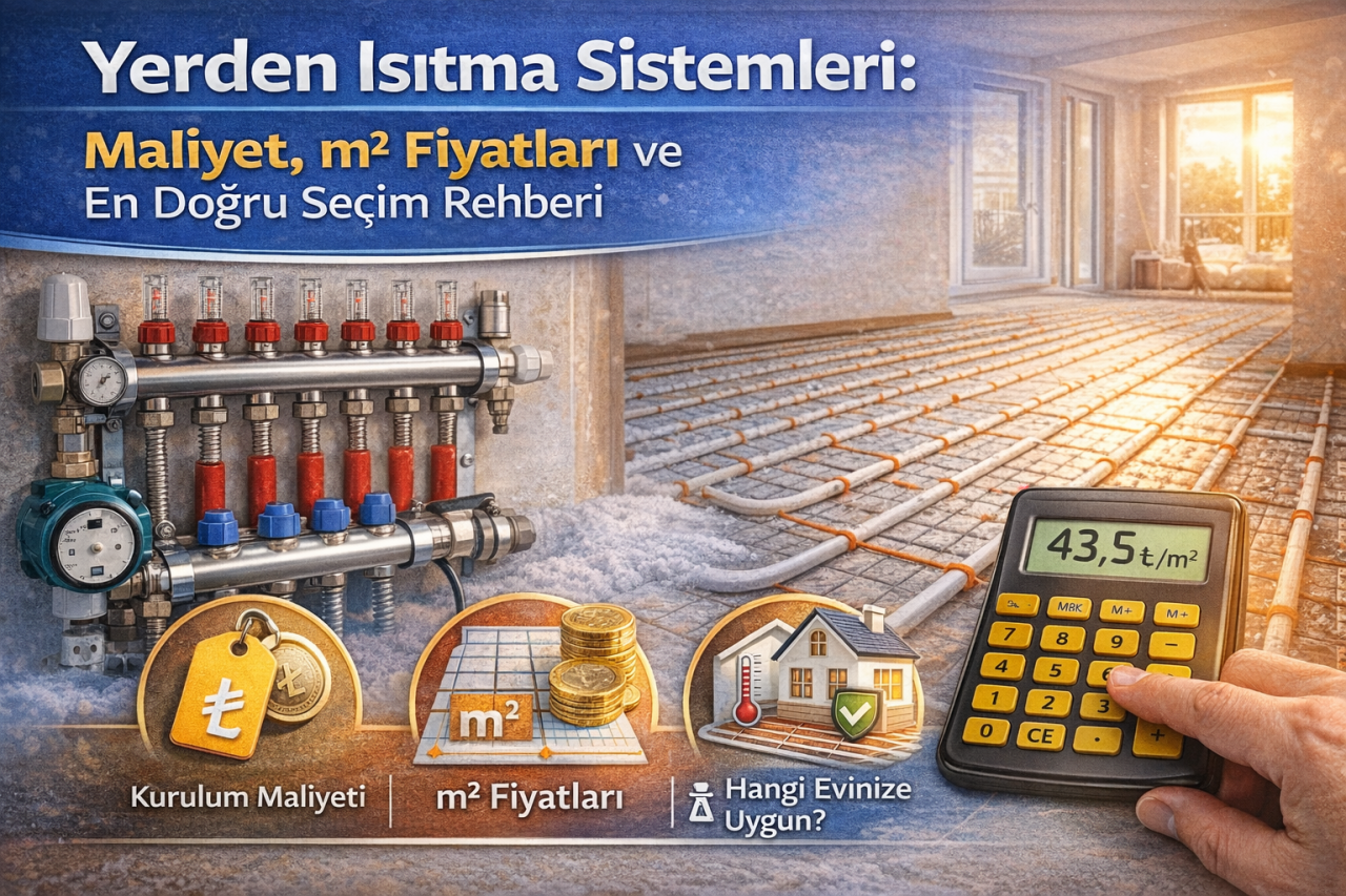Yerden Isıtma Sistemleri: Maliyet, m² Fiyatları ve En Doğru Seçim Rehberi