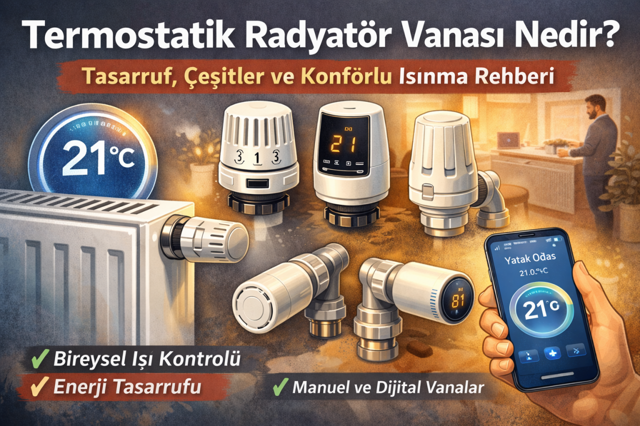 Termostatik Radyatör Vanası Nedir? Tasarruf ve Konfor Rehberi