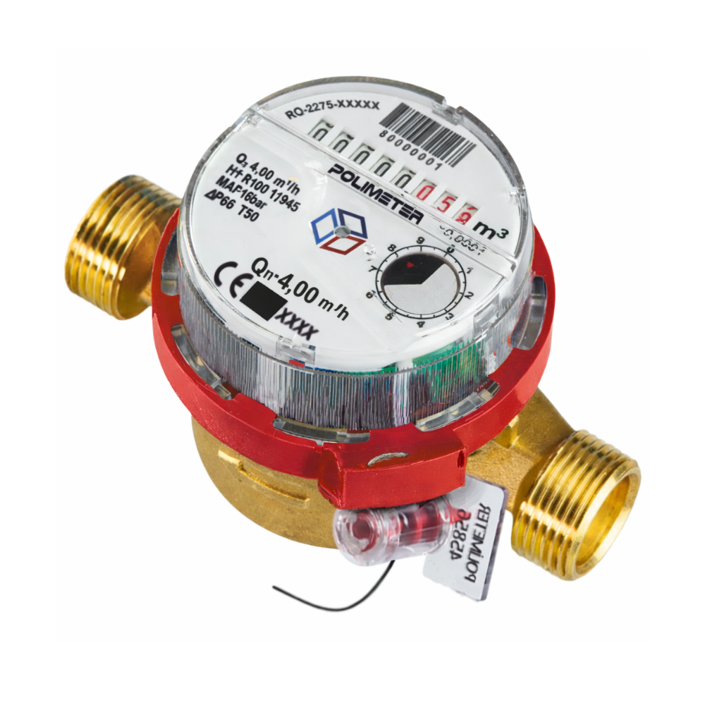 Polimeter DN20 Sıcak Su Sayacı 13 cm