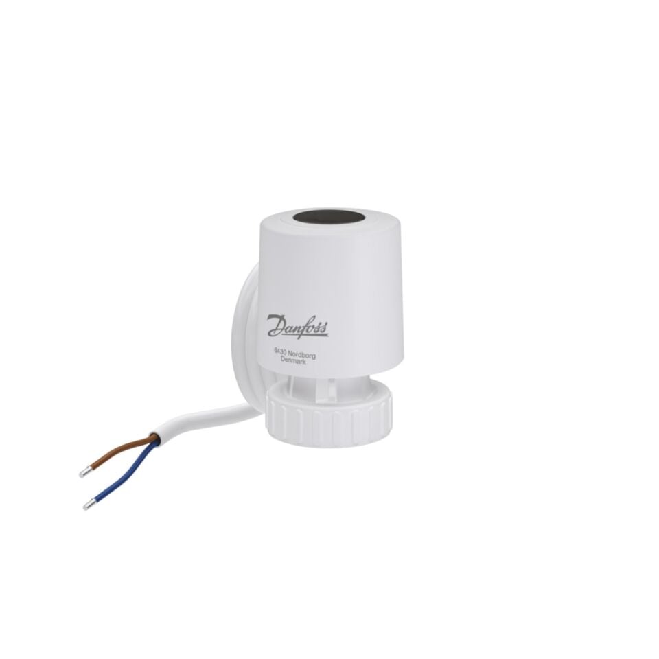 Danfoss TWA-Q 230V, Normalde Açık, Termal vana motoru, Strok 5 mm, 110 N, 95 °C (DN15-DN32)