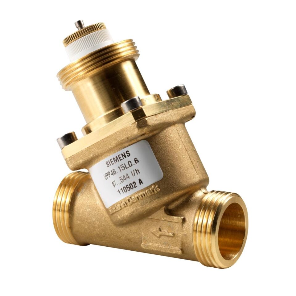 Siemens VPP46 Dış Dişli Basınçtan Bağımsız Kombine Balans ve Kontrol Vanası PN25 VPP46.20F1.4 · DN20 · 1330 l/h