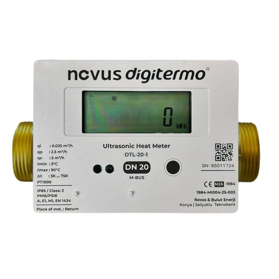 Novus Digitermo DTL-DN32 Ultrasonik Kalorimetre Isı Sayacı