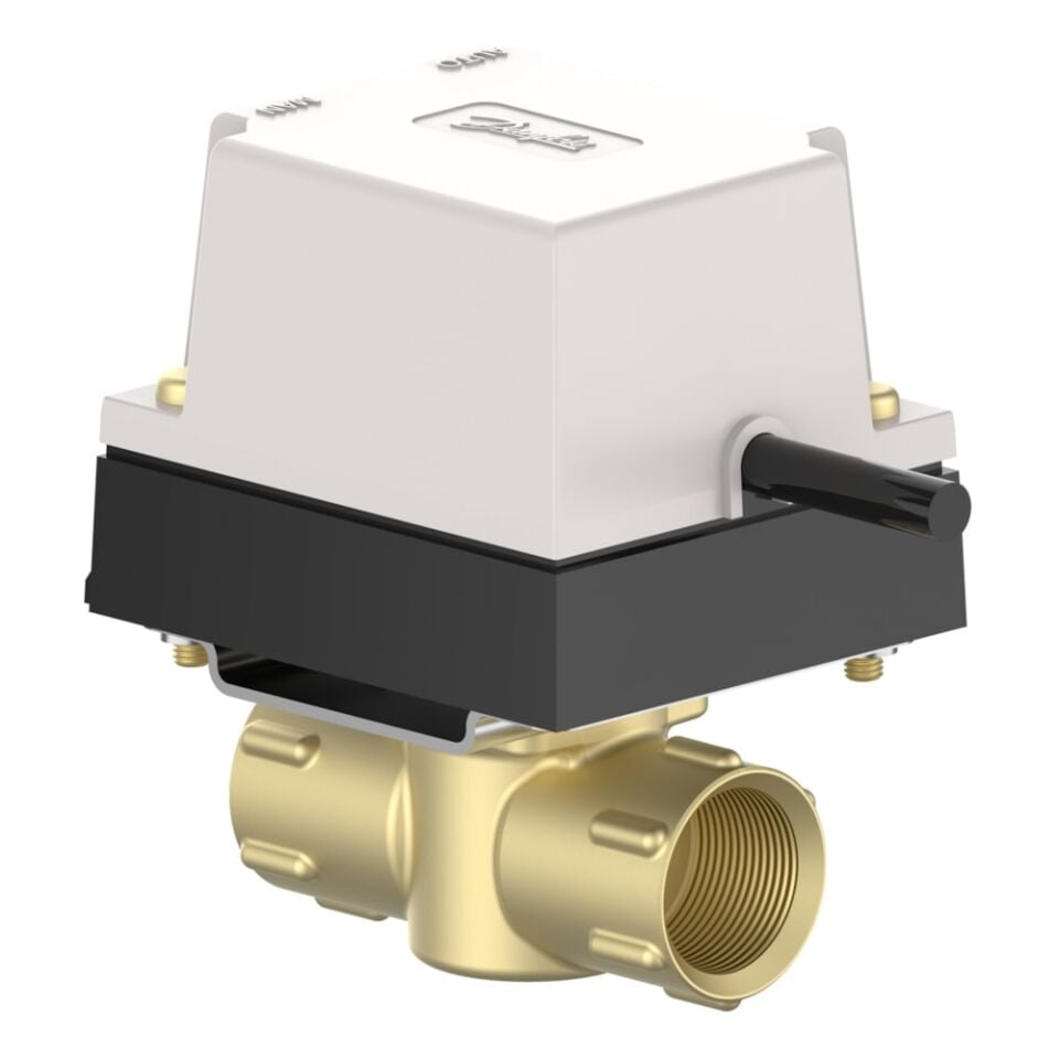 Danfoss HP 20 DN20 2 Yollu Fan Coil motorlu vanası, İç dişli, PN10, 95°C