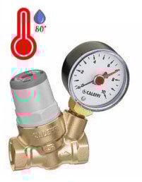 3/8 Eğimli Mikro Basınç Düşürücü Manometreli Vana - CALEFFİ 533230H