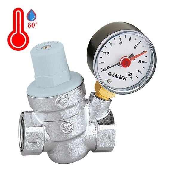3/4 Eğimli Basınç Düşürücü Manometreli Vana Yüksek Sıcaklıklar İçin CALEFFİ - 533251H