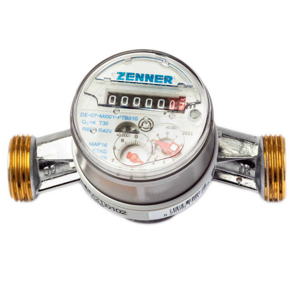 Minol Zenner ETWD DN20 Tek Hüzmeli Sıcak Su Sayacı 130 mm Sayaç & 1 lt / Pulse Modül