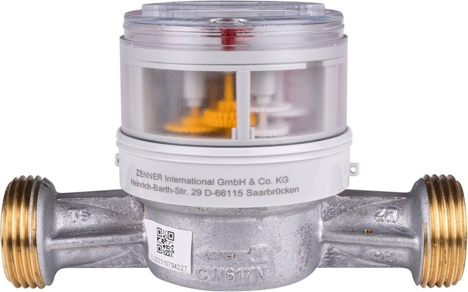 Minol Zenner ETKD DN20 Tek Hüzmeli Soğuk Su Sayacı 130 mm