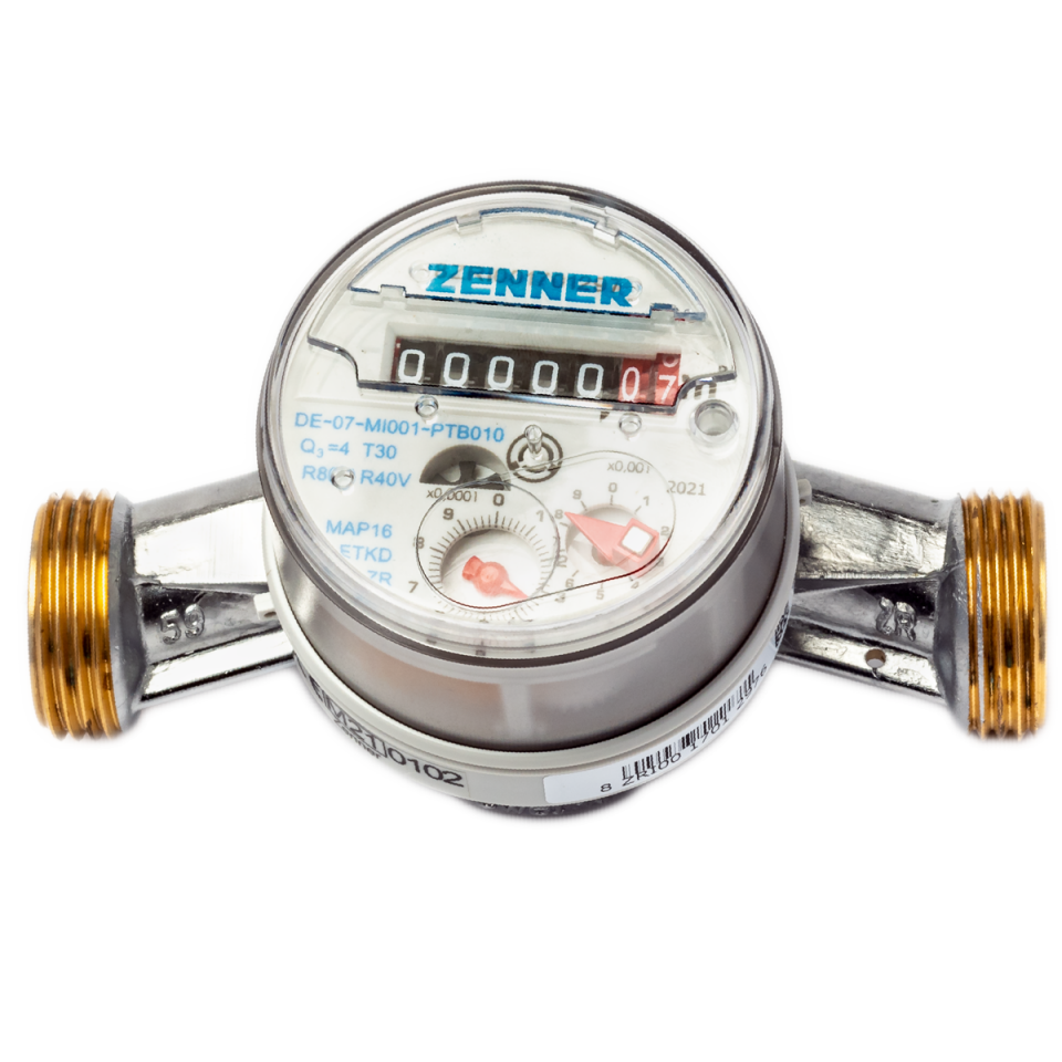 Minol Zenner ETKD DN20 Tek Hüzmeli Soğuk Su Sayacı 130 mm Sayaç & 1 lt / Pulse Modül