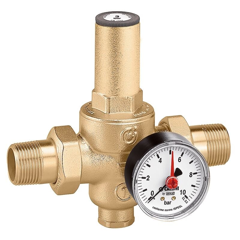 Caleffi 5360 Serisi Basınç Düşürücü Vana 1” – Manometreli, Rakorlu, PN25