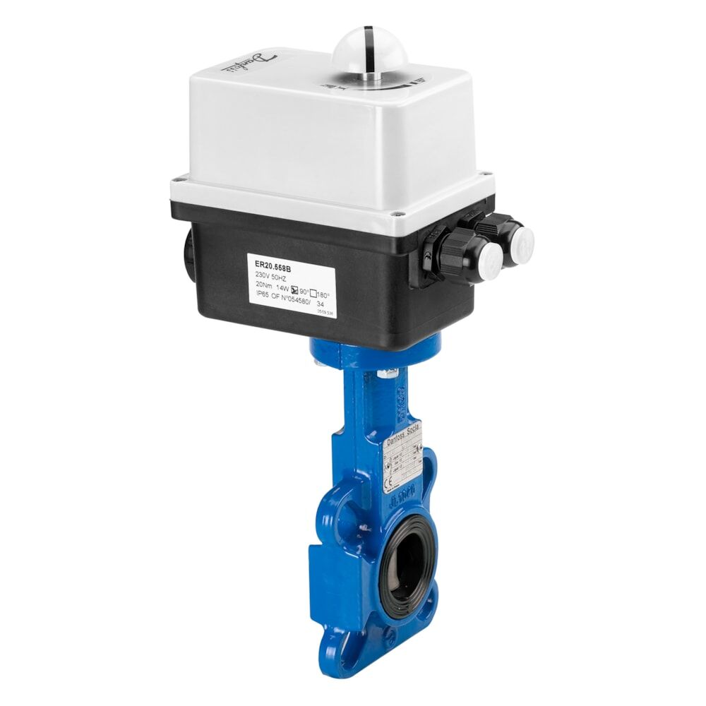 Danfoss VFY-WA wafer tip 230V on-off motorlu kelebek vana