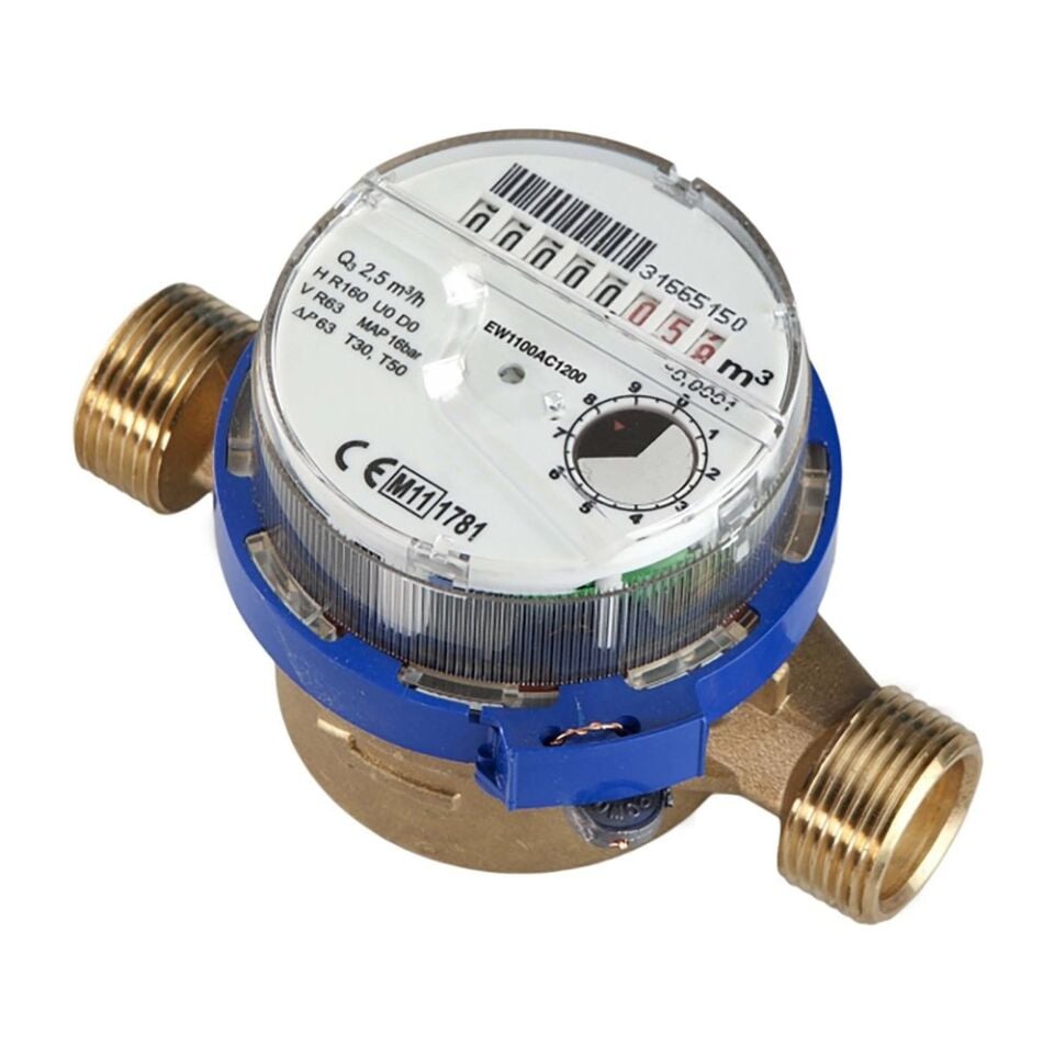 Honeywell EW1100AC1200 SJ Su Sayacı Q3=2.5,DN15,Max 30°C,110MM