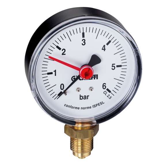 3/4 Eğimli Basınç Düşürücü Vana için Basınç Saati 1/4 Alttan Bağlantılı - CALEFFİ - 557310