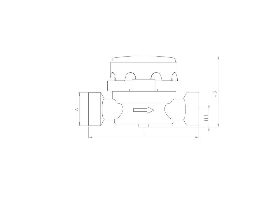 DN20 Kuru Tip Tek Hüzmeli Sıcak Su Sayacı - CEM - KT13