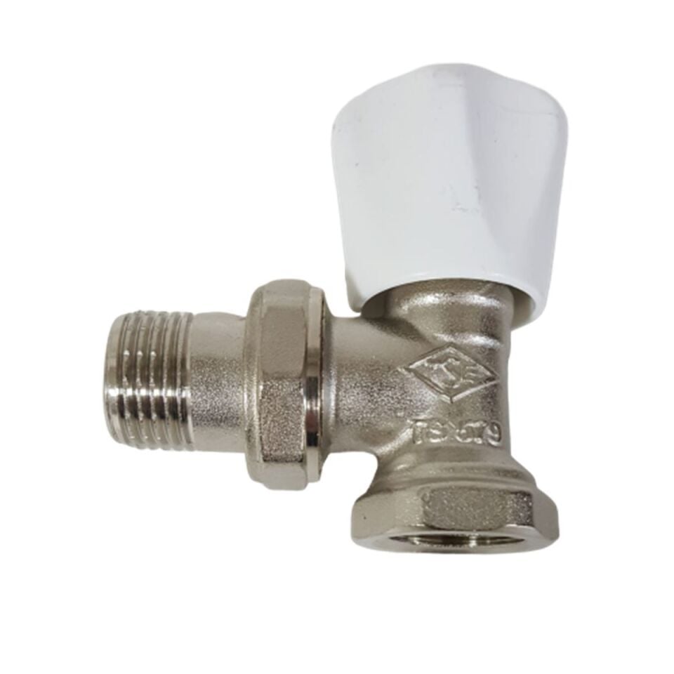 KALDE Köşe Radyatör Vana - Altı Köşe Volanlı