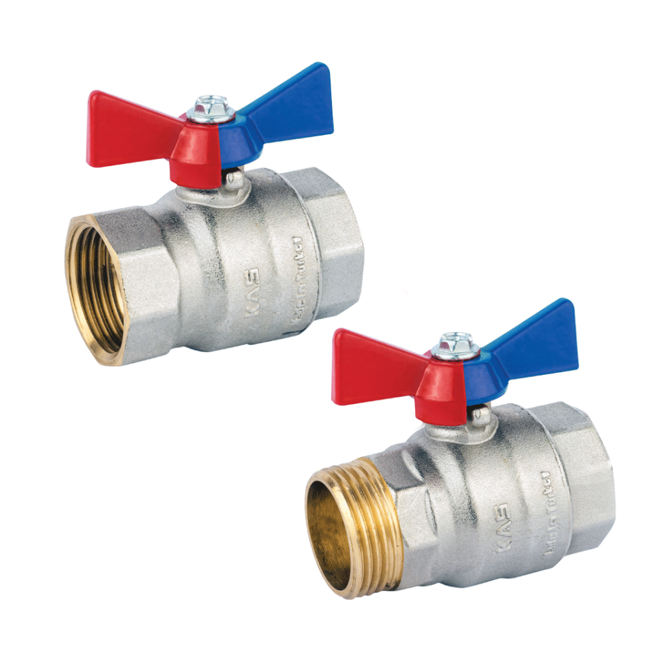 KAS - PN40 Kelebek Kollu Küresel Su Vanası