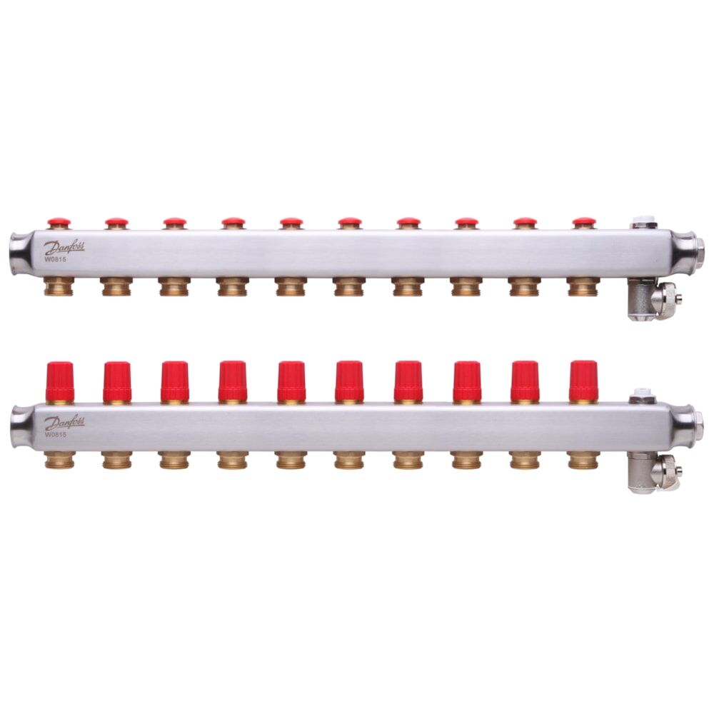 Danfoss SSM Otomasyona Uygun Debimetreli Paslanmaz Çelik Kollektör SSM (10 bar) - 10'lu