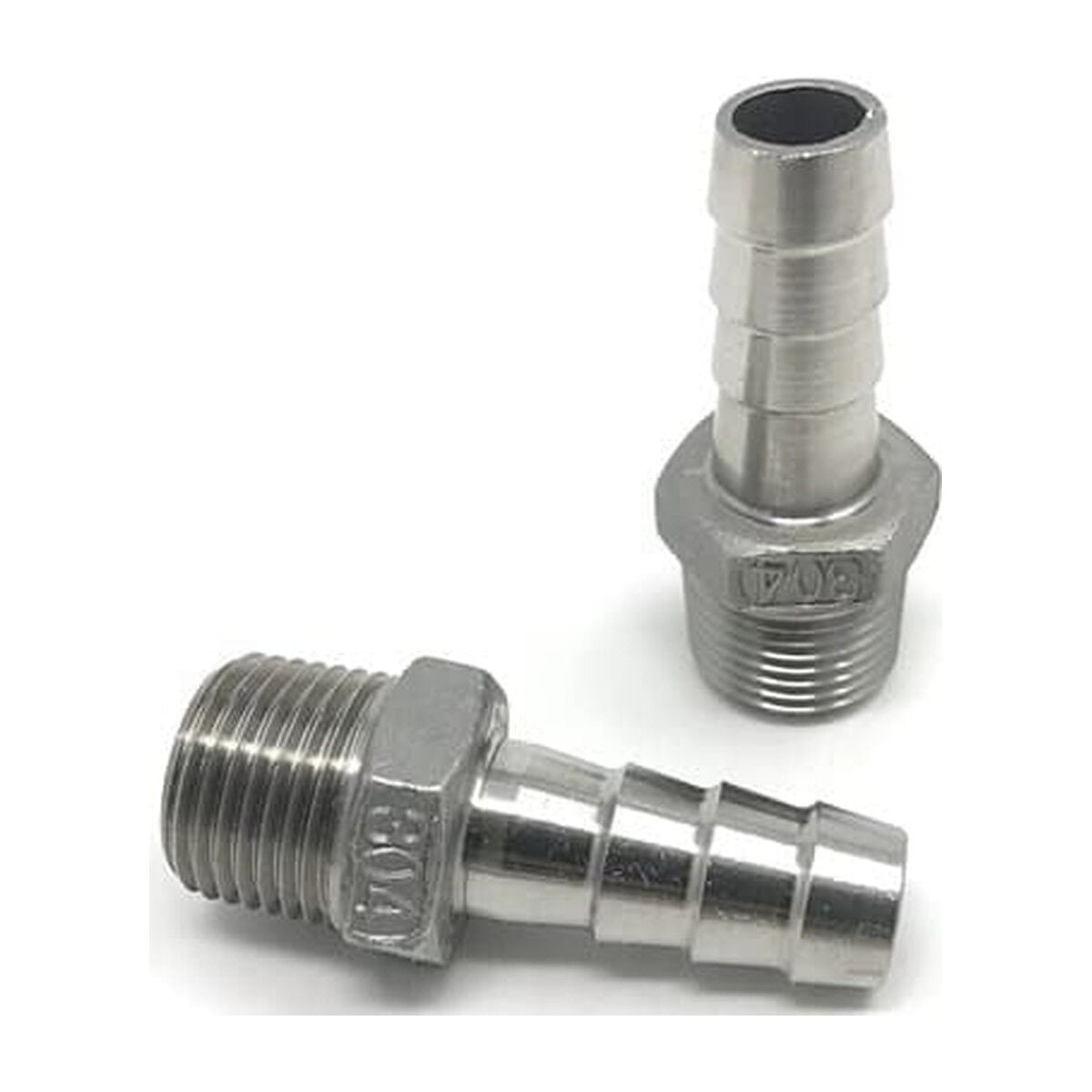 NVS AISI 304 Paslanmaz Çelik Hortum Uçlu Nipel