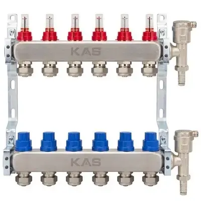 6 zone 6 ağızlı debili kolektör seti