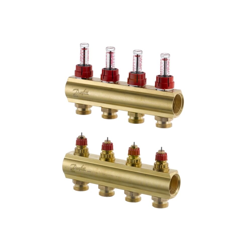 Danfoss FHF 4F Otomasyona Uygun Debimetreli Pirinç Kollektör