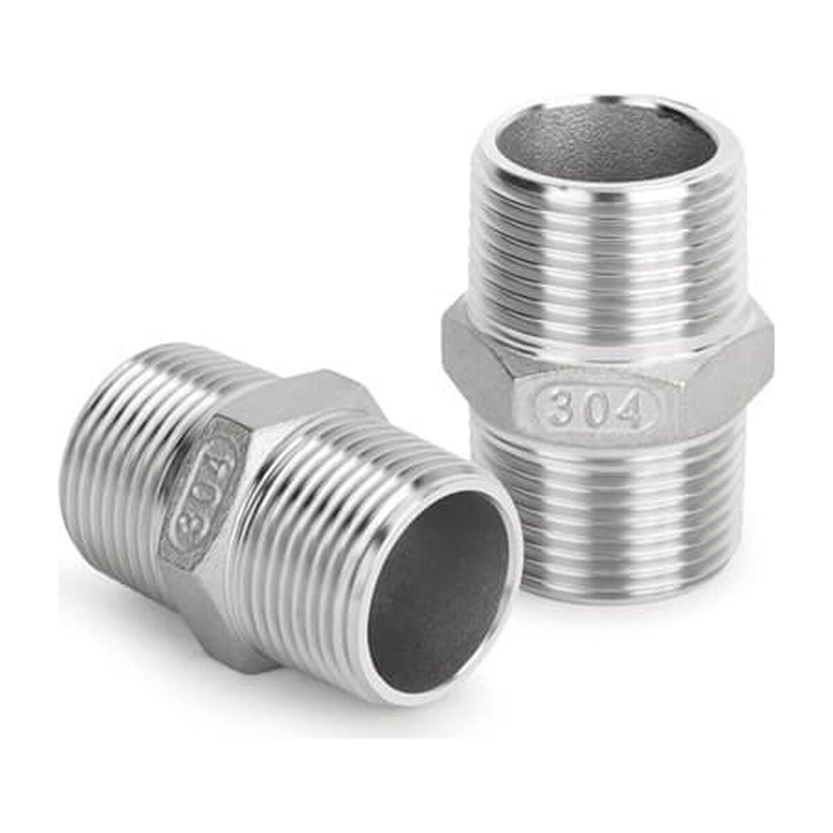 NVS AISI 304 Paslanmaz Çelik Altıgen Nipel (Hex)