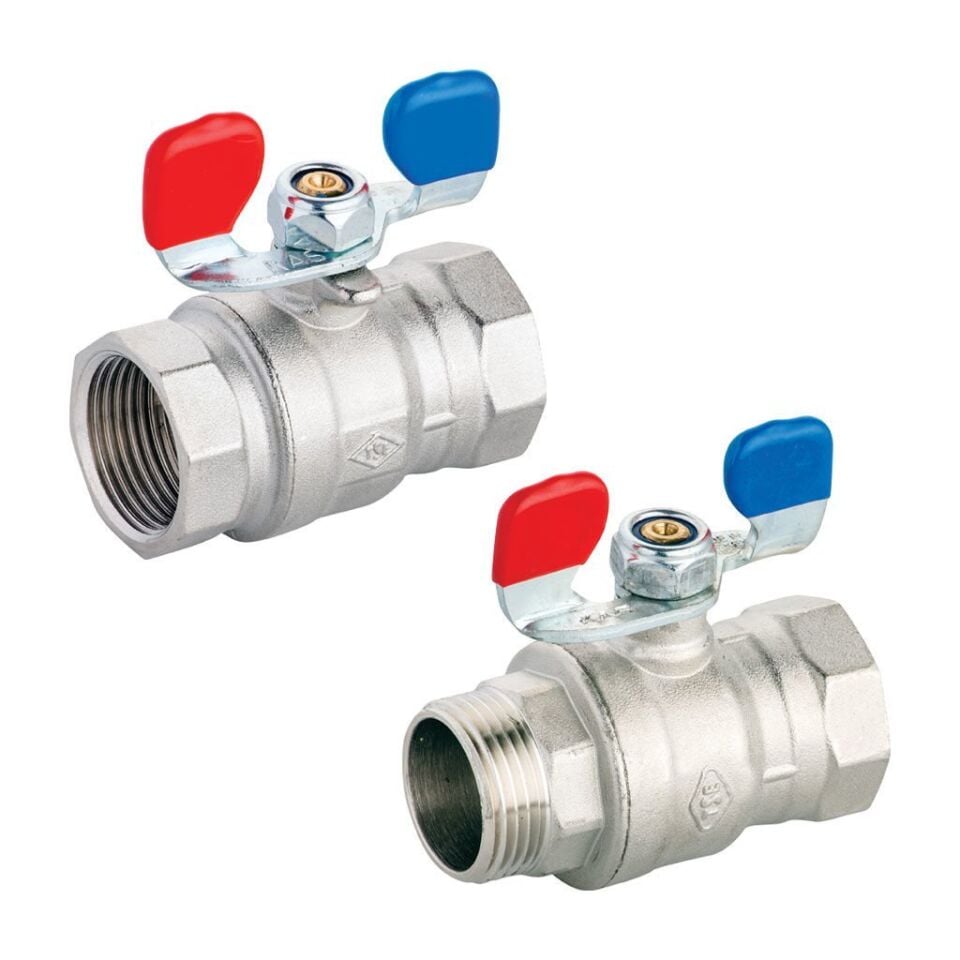 KAS - PN25 Kelebek Kollu Küresel Su Vanası