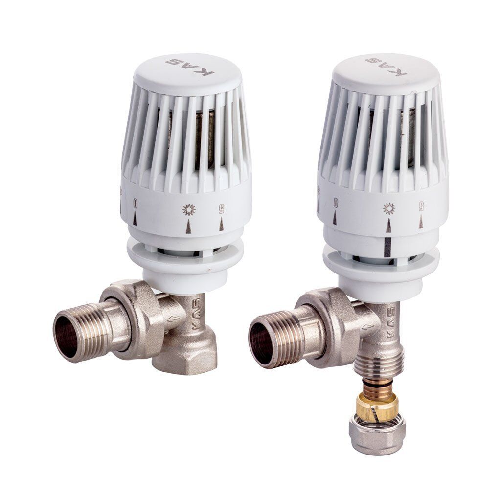 KAS - Köşe Termostatik Radyatör Vanası – (Jaklı)