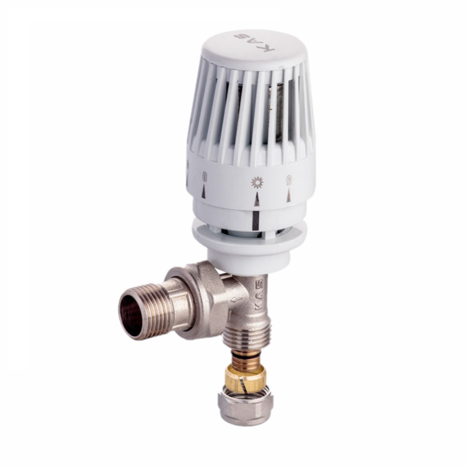 KAS - Köşe Termostatik Radyatör Vanası – (Jaklı)