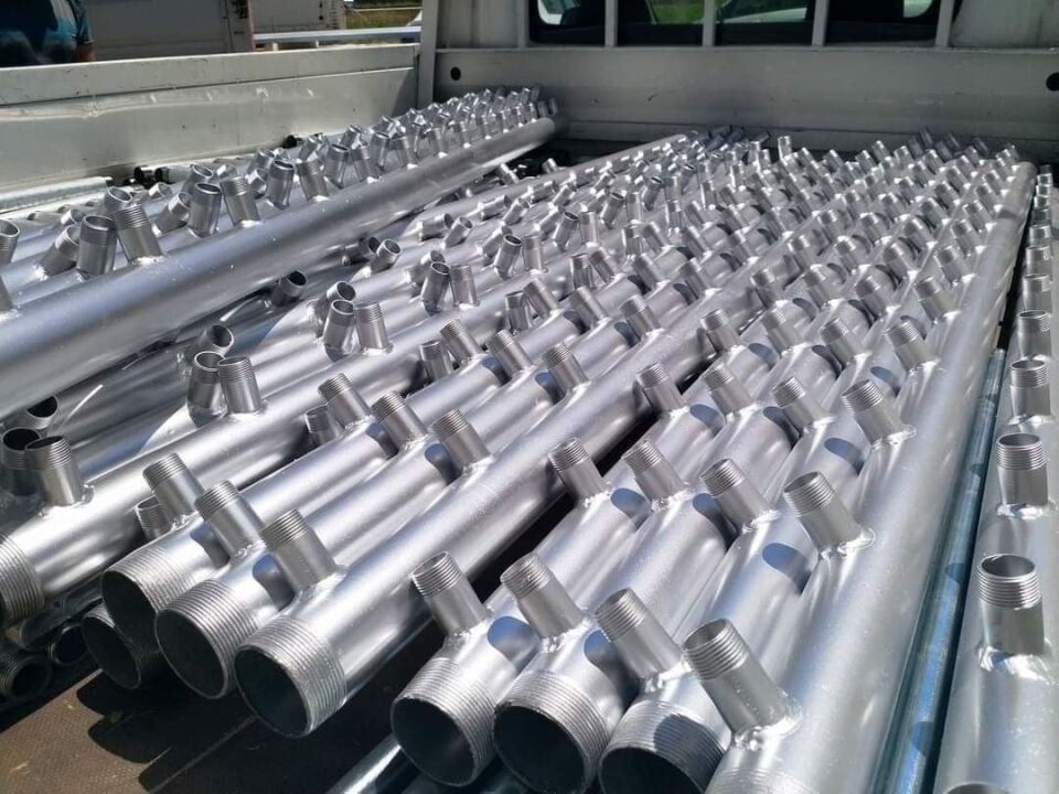 NVS - Su Sayaç Kolektörü - 2'' Gövde - Galvaniz Boru