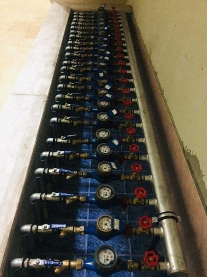 NVS - Su Sayaç Kolektörü - 2'' Gövde - Galvaniz Boru