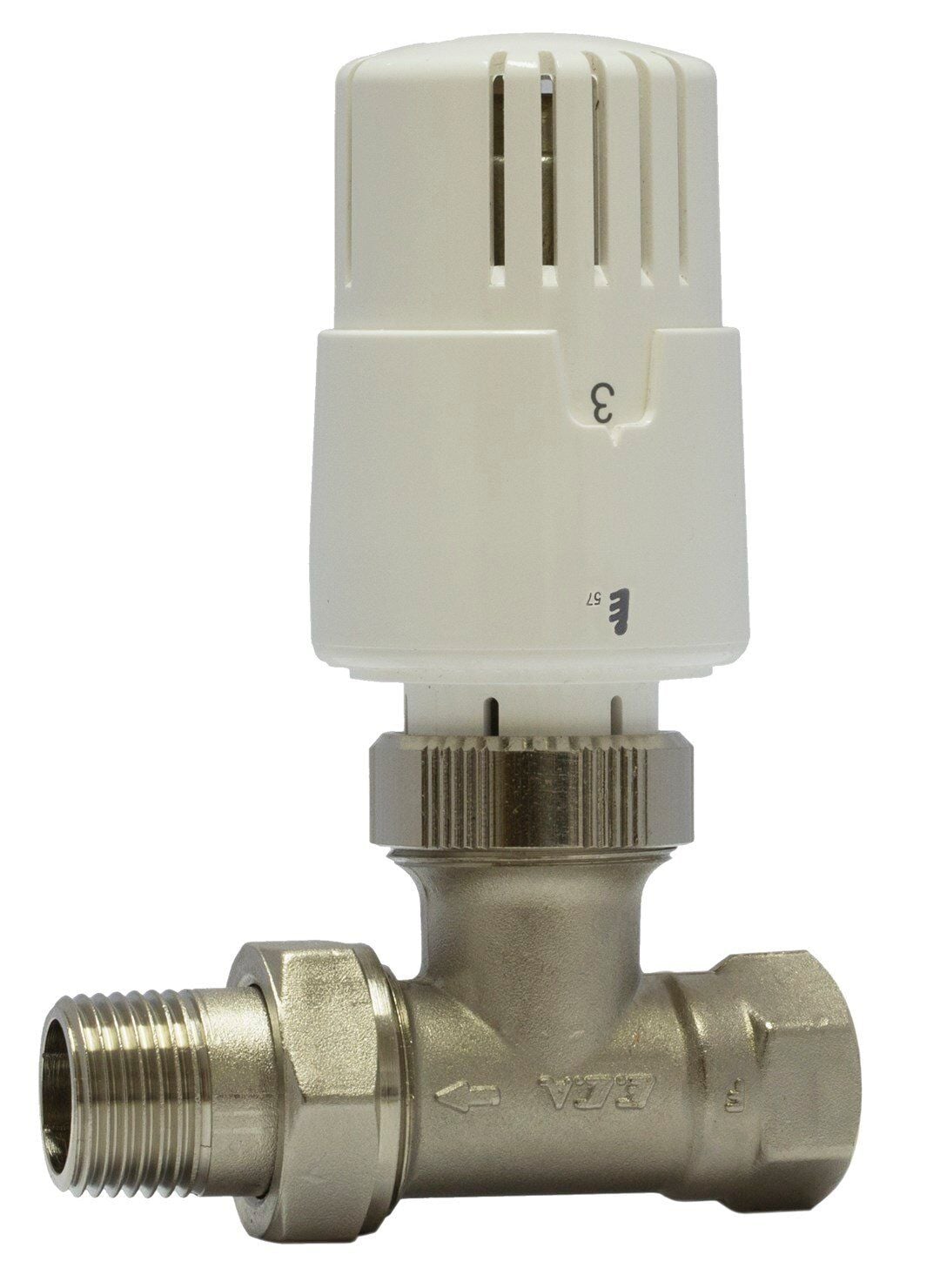 Termostatik Radyatör Valfi, Düz 1/2''