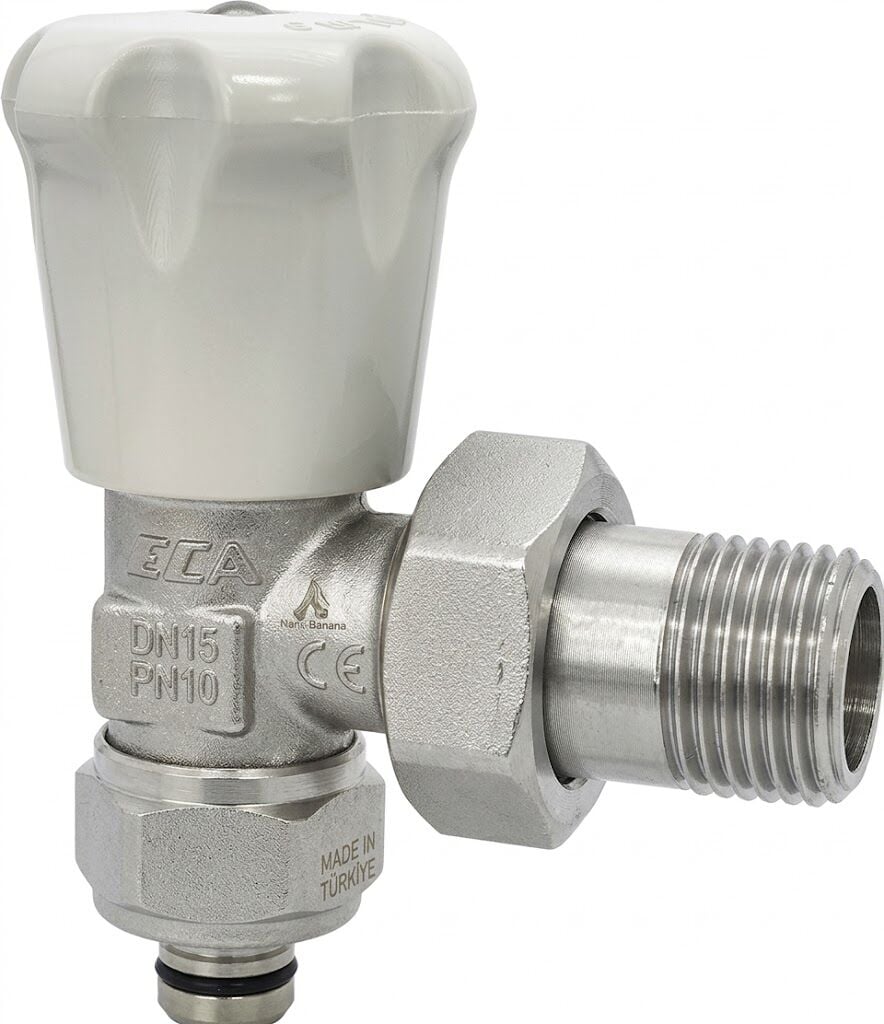 ECA RV2 1/2″ угловой радиаторный клапан под PEX