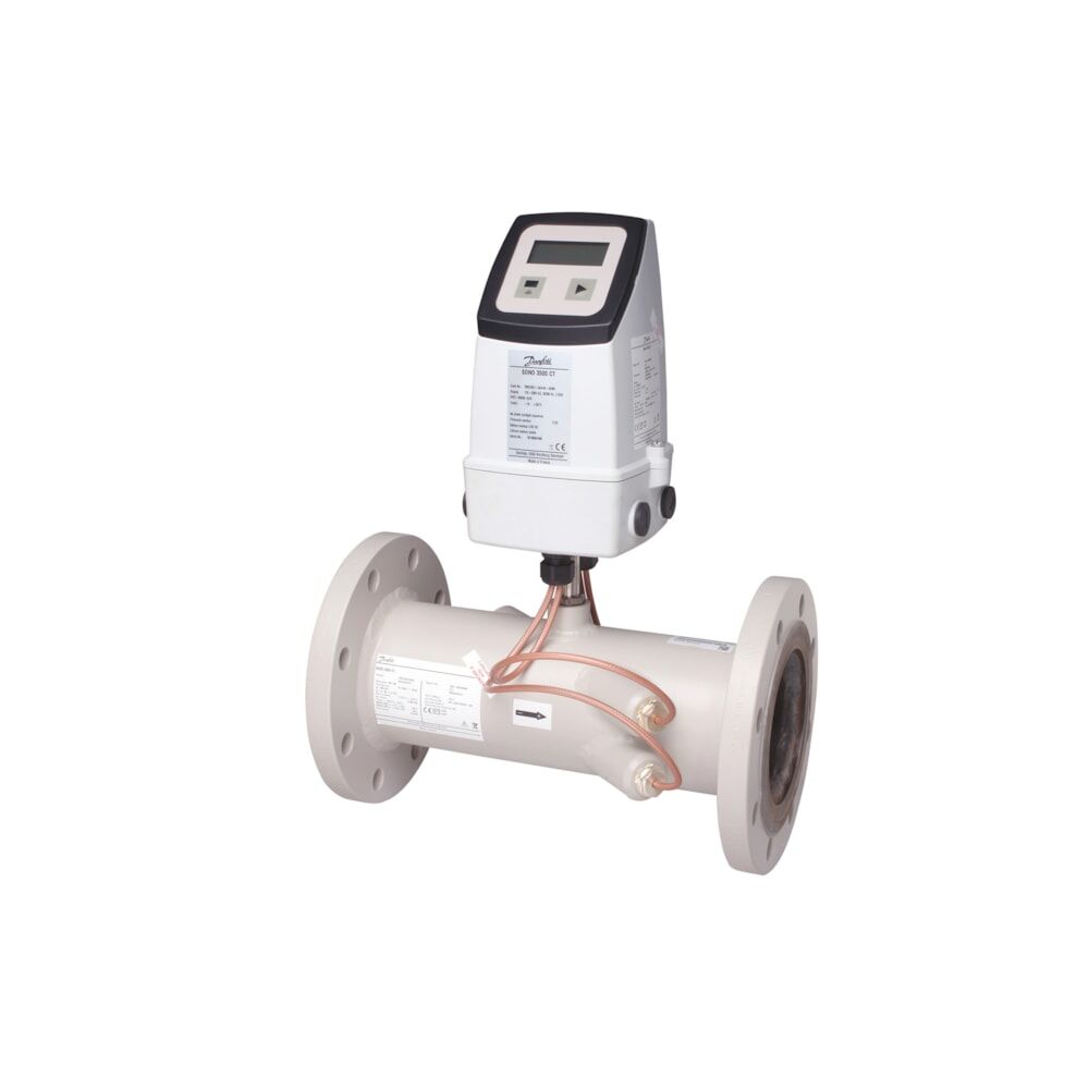 Danfoss SONO 3500CT DN250 qp 800 m³/h, Flanşlı, Dönüşe Uygun, Isıtma-Soğutma Hattı İçin Ultrasonik Debimetre