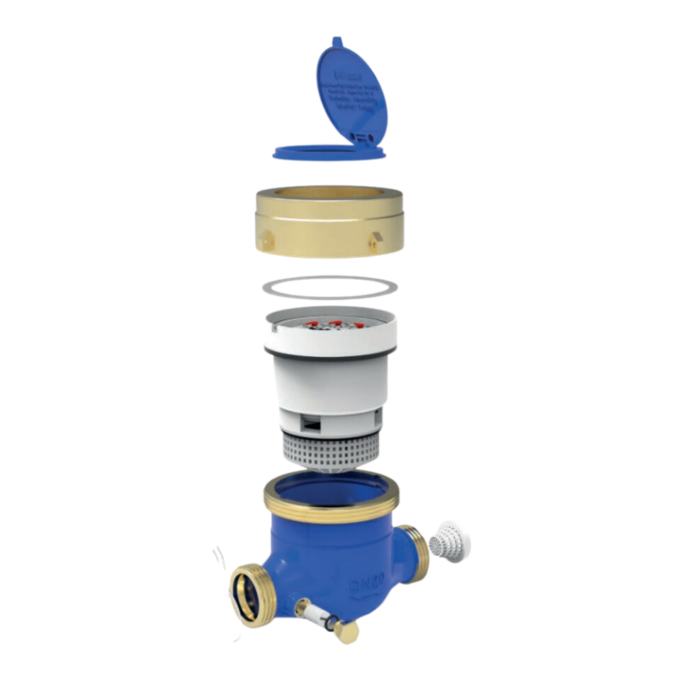 Klepsan KVS-12K DN20 Kuru Tip Çok Hüzmeli Kısa Soğuk Su Sayacı 110 mm
