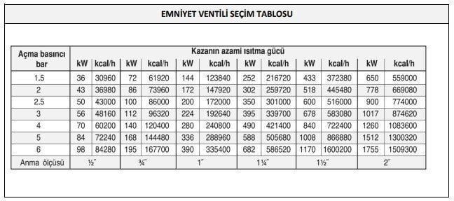 CASE - 1/2'' Termosifon Emniyet Ventili - Mandallı / Mandalsız
