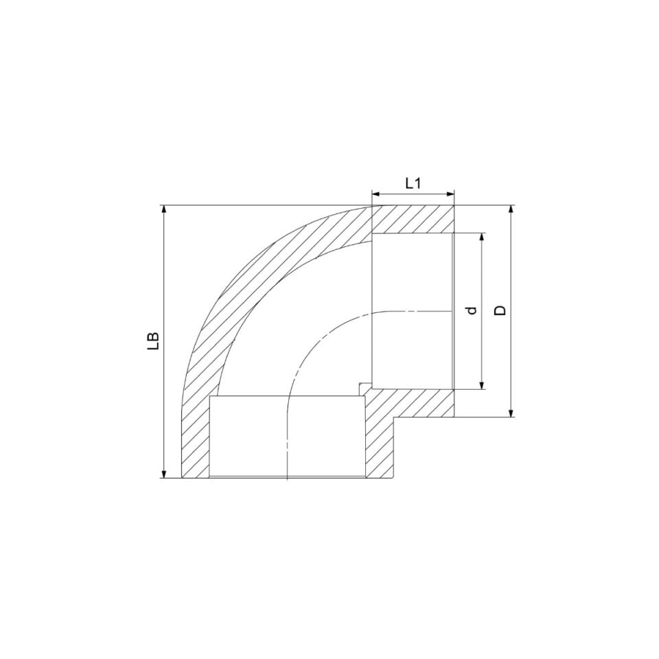 GF+ Aquasystem PP-R Elbow 90°