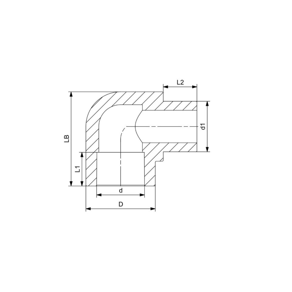GF+ Aquasystem PP-R Street Elbow 90°