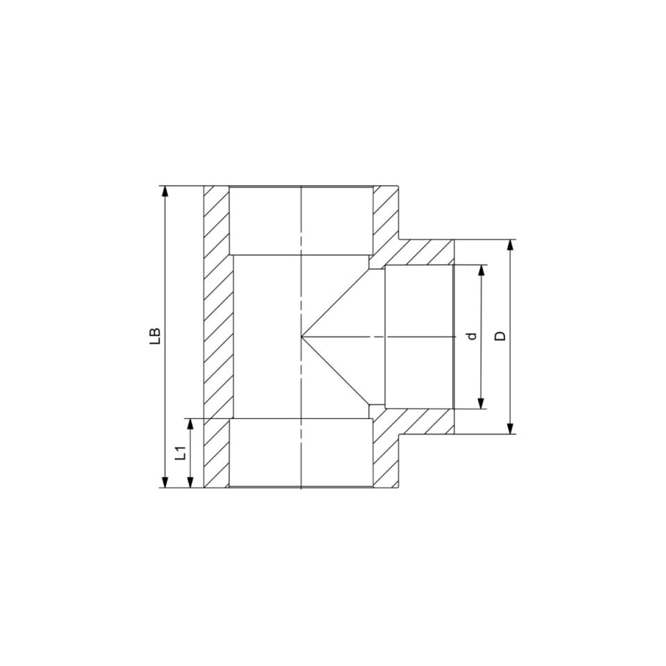 GF+ Aquasystem PP-R Tee