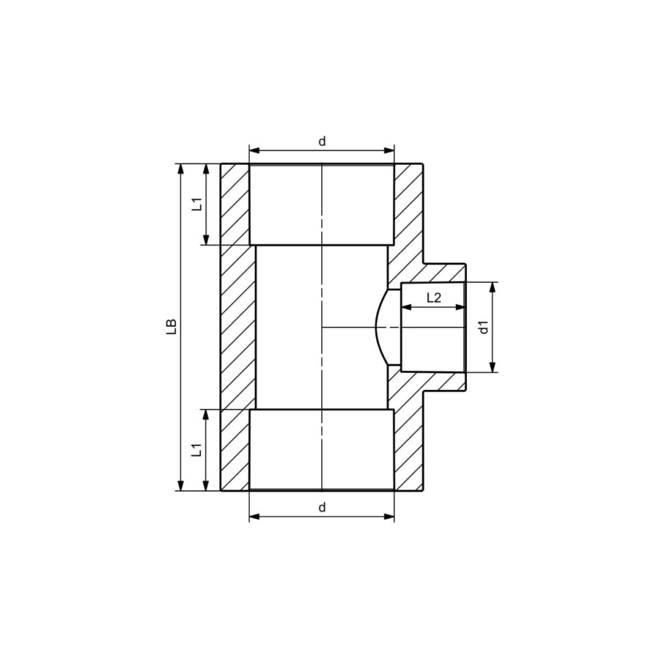 GF+ Aquasystem PP-R Reducing Tee