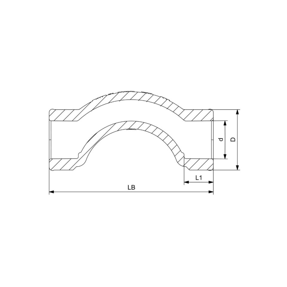 GF+ Aquasystem PP-R Short Crossover