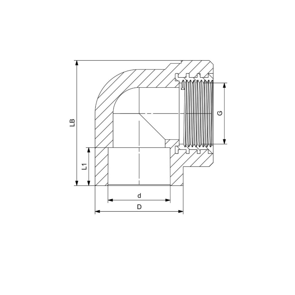 GF+ Aquasystem PP-R Female Threaded Elbow