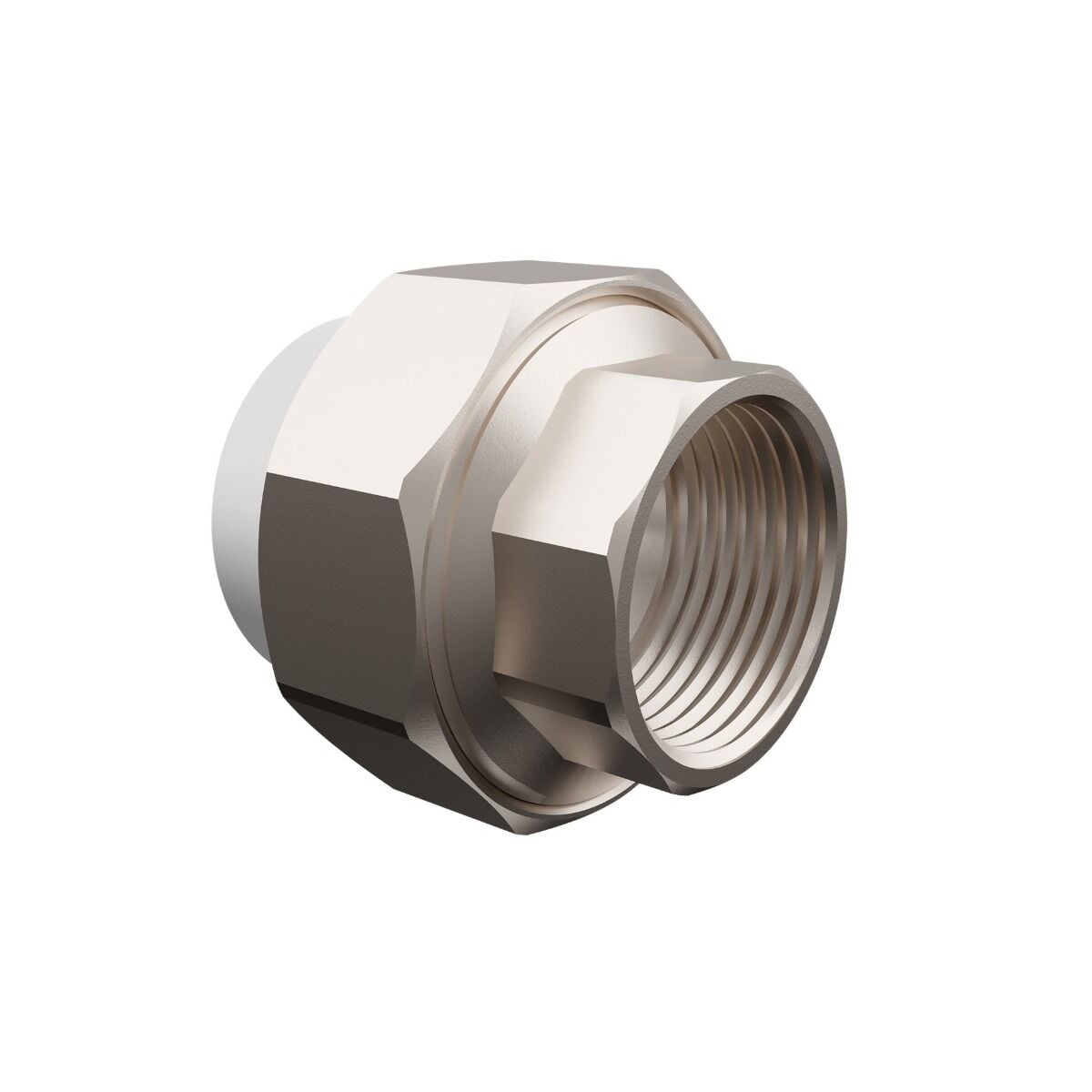 GF+ Aquasystem PP-R Female Threaded Transition Union with Loose Nut (Hexagon)