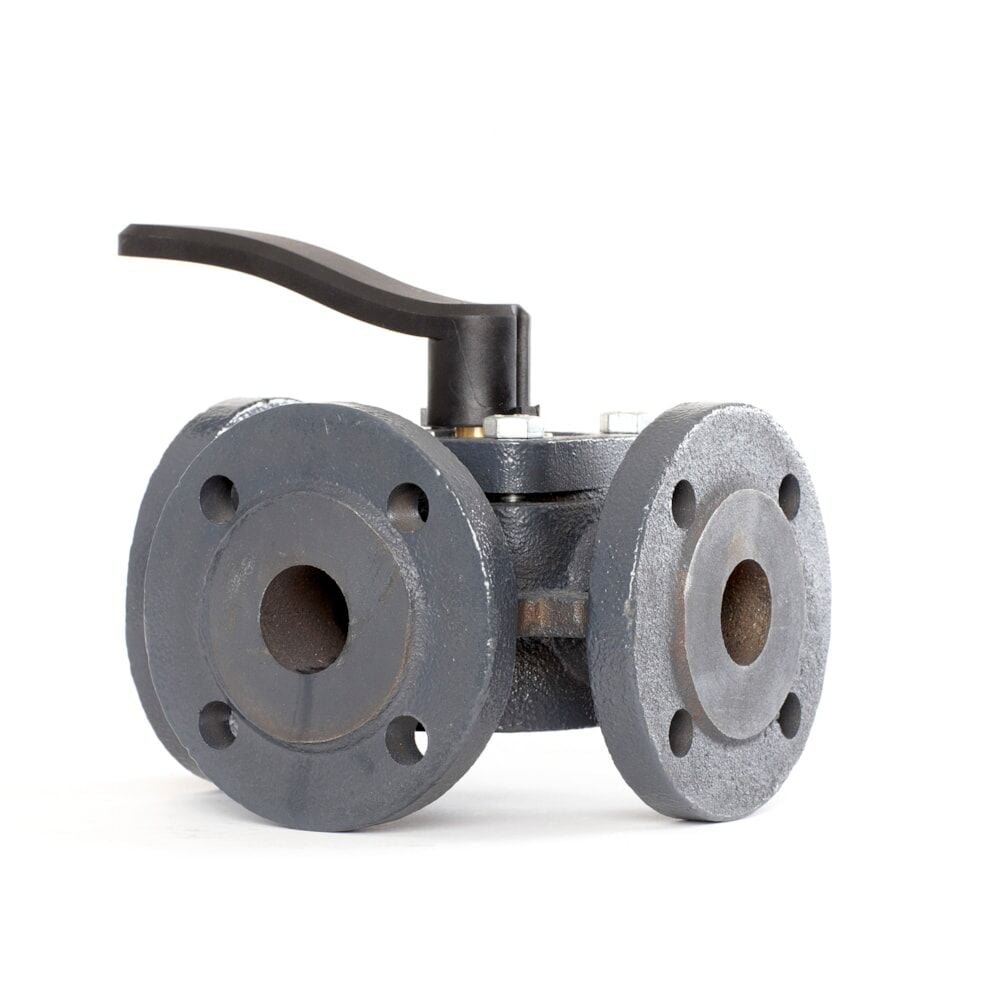 Danfoss HFE 3 PN6 3 Yollu Flanşlı Döküm Döner Vana Gövdesi DN50 (2”)