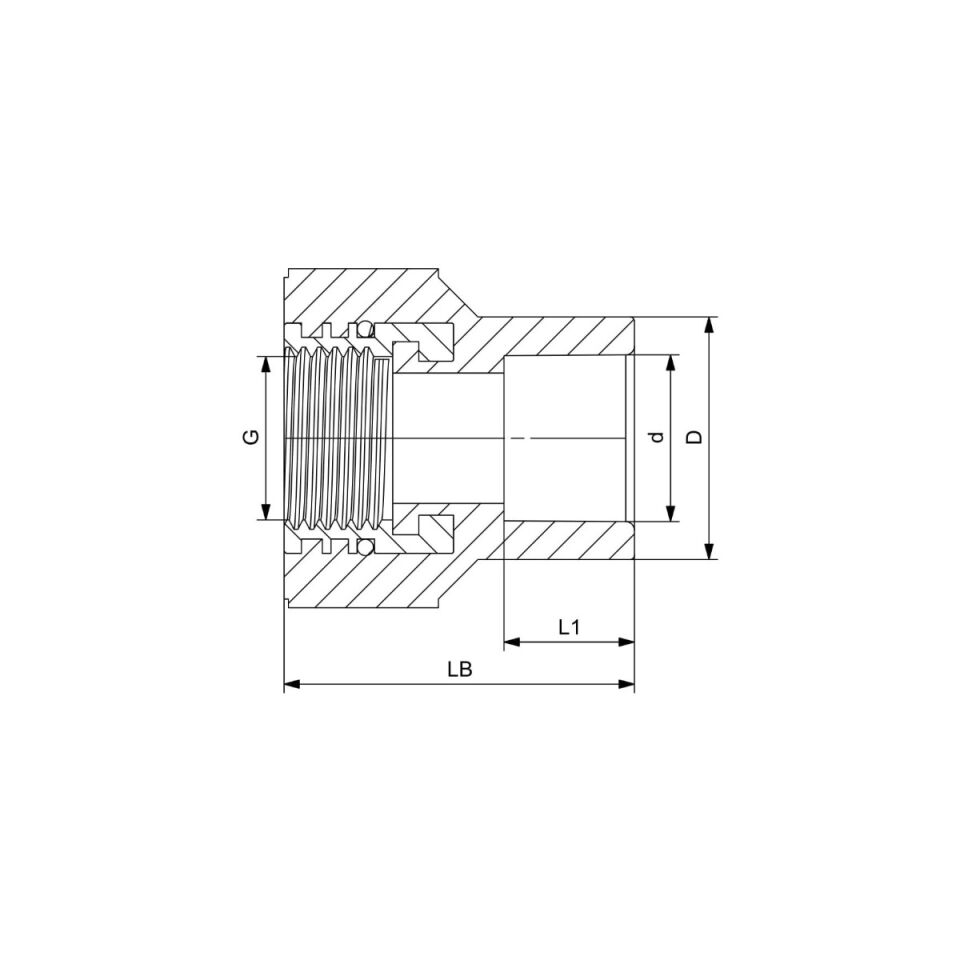 GF+ Aquasystem PP-R Female Threaded Adapter (Round)