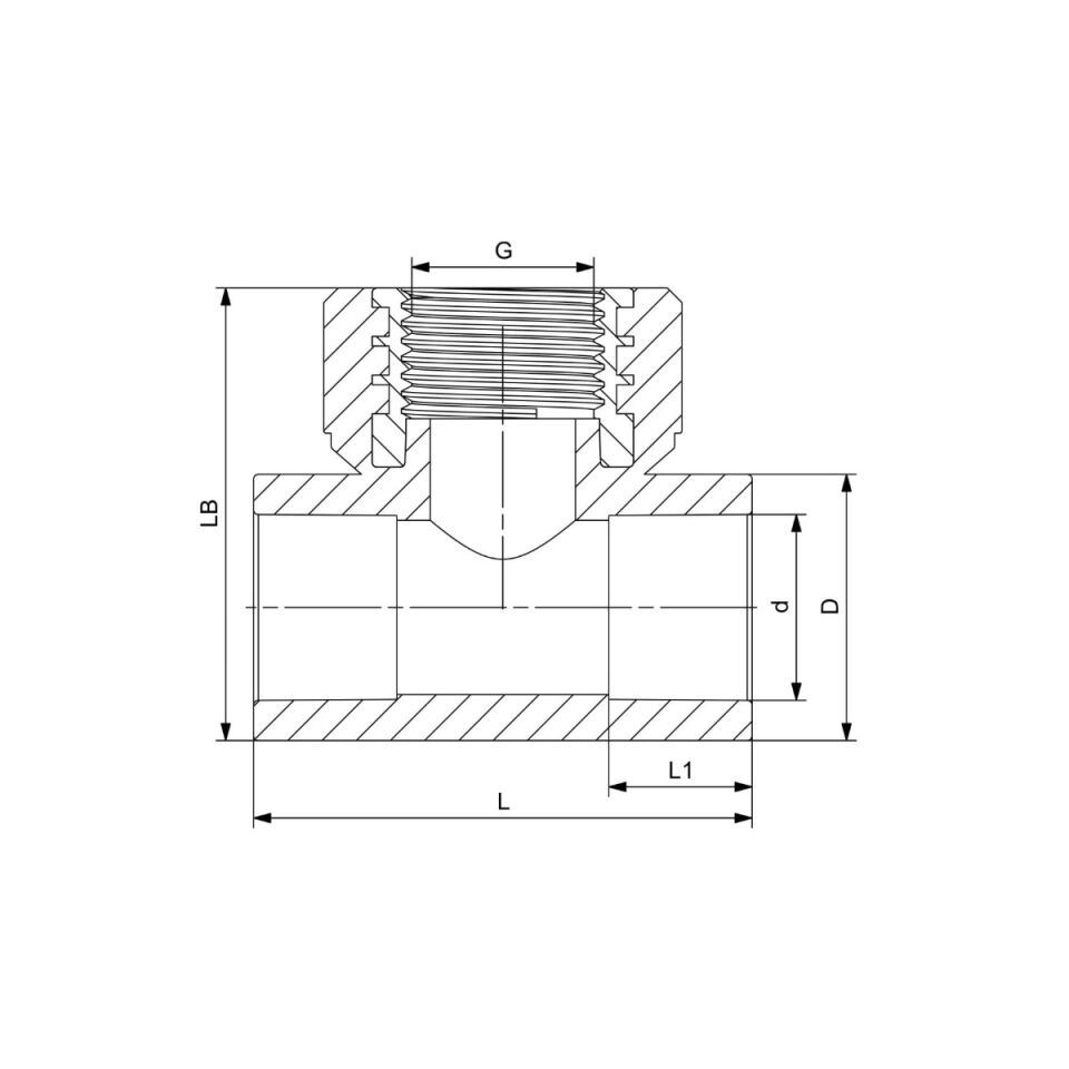 GF+ Aquasystem PP-R Female Threaded Tee