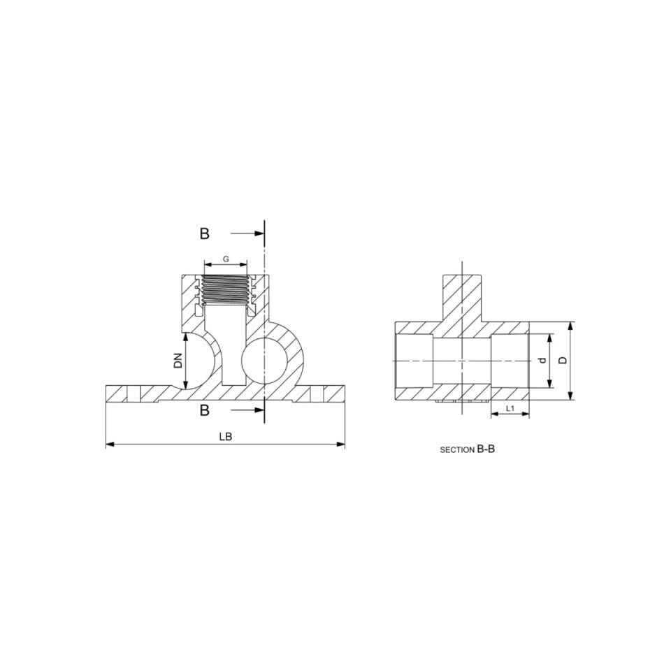 GF+ Aquasystem PP-R Crossover Faucet Connection (Double) 25 mm - 1/2″