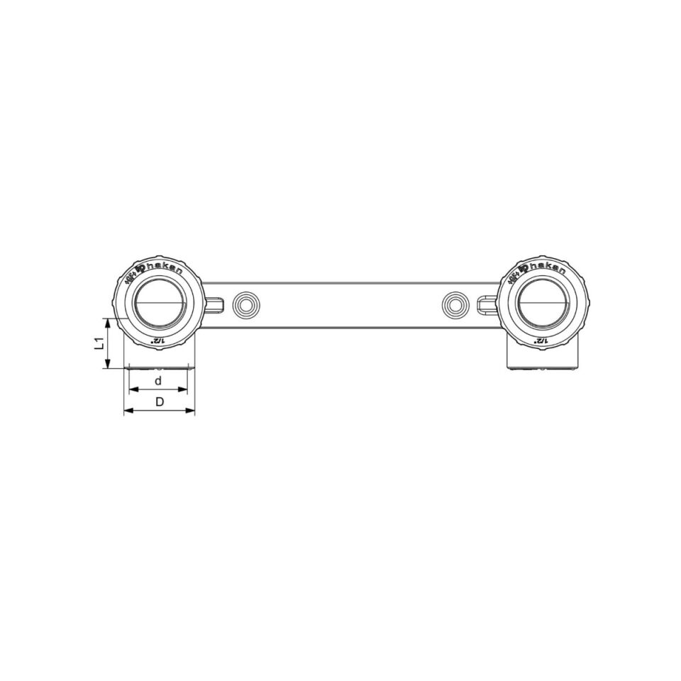 GF+ Aquasystem PP-R Double Female Threaded Faucet Connection