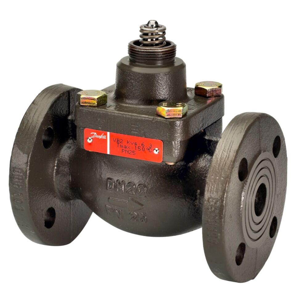 Danfoss VB 2 PN25 flanşlı, döküm, basınç dengeli, 2 yollu lineer Vana Gövdesi DN32 (1¼”)