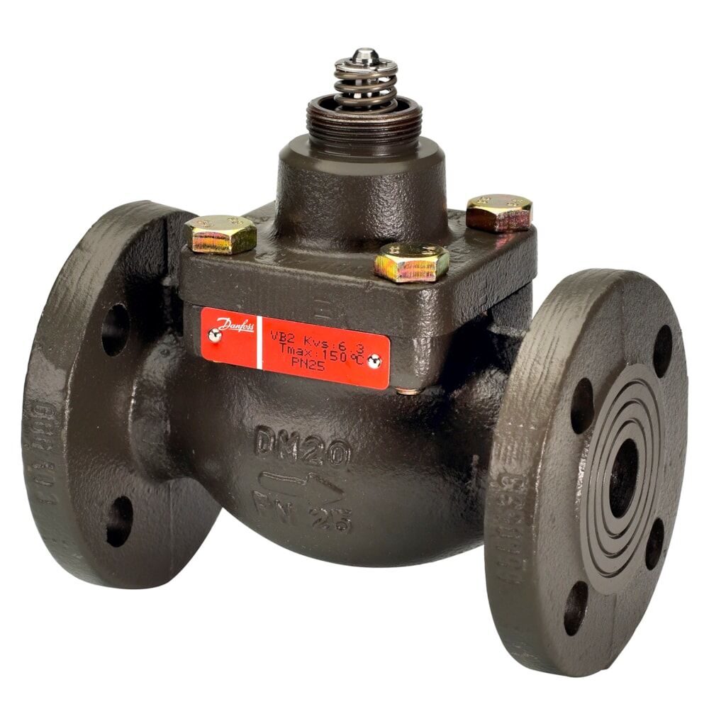 Danfoss VB 2 PN25 flanşlı, döküm, basınç dengeli, 2 yollu lineer Vana Gövdesi DN40 (1½”)