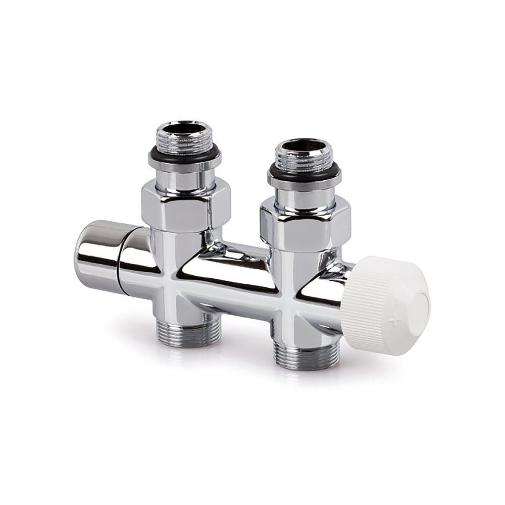 Honeywell V2882DSL15A Therafix Design, Chrome, Straight, DN15